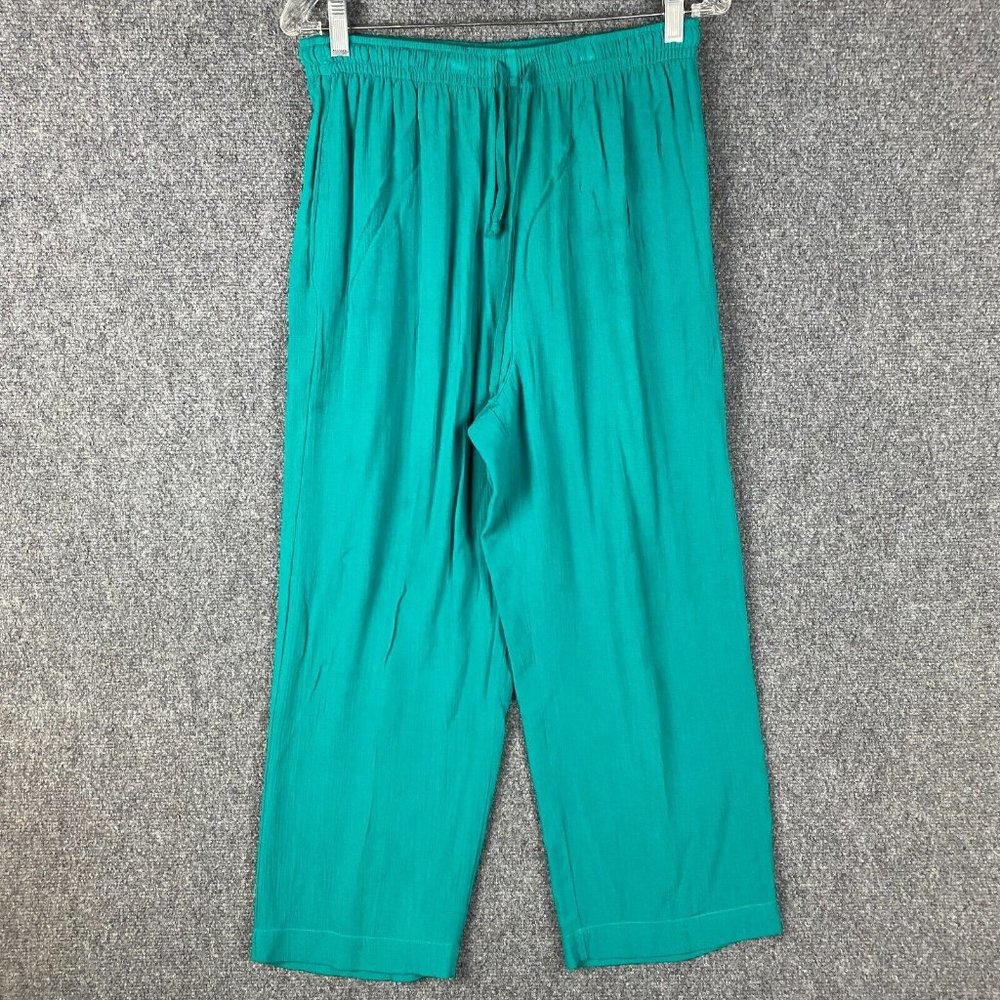 Sag Harbor Trousers Bloomer Pants Women's Small Drawstring Stretch 100% Rayon S
